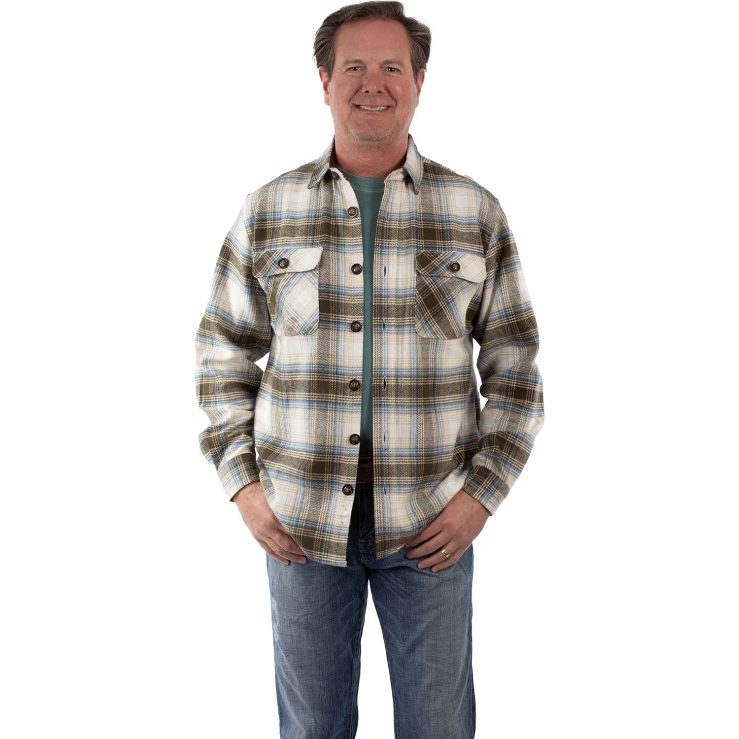 Scully - Mens Shirt-Jacket Brawny Flannel - Image 2