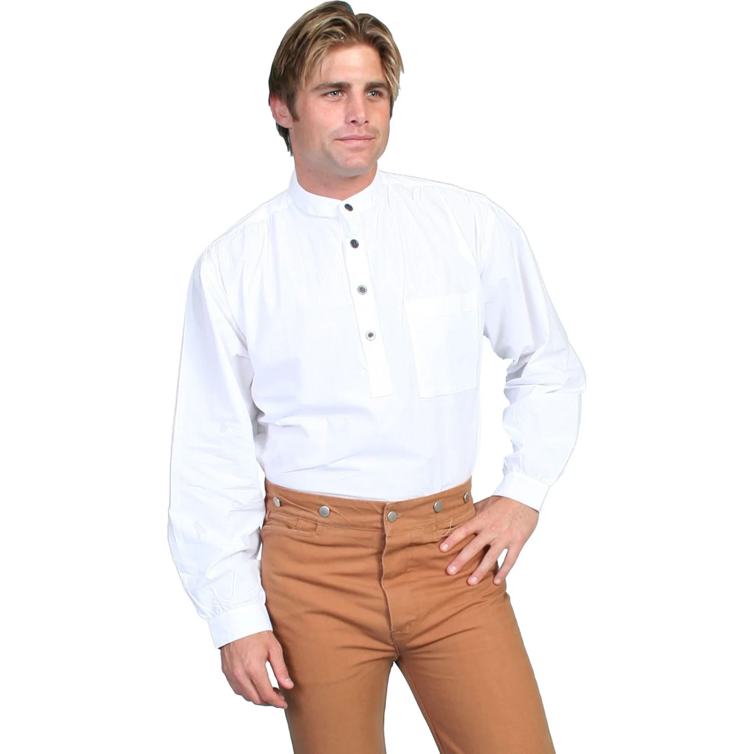 Scully - Mens Solid Pullover Shirt - Image 2