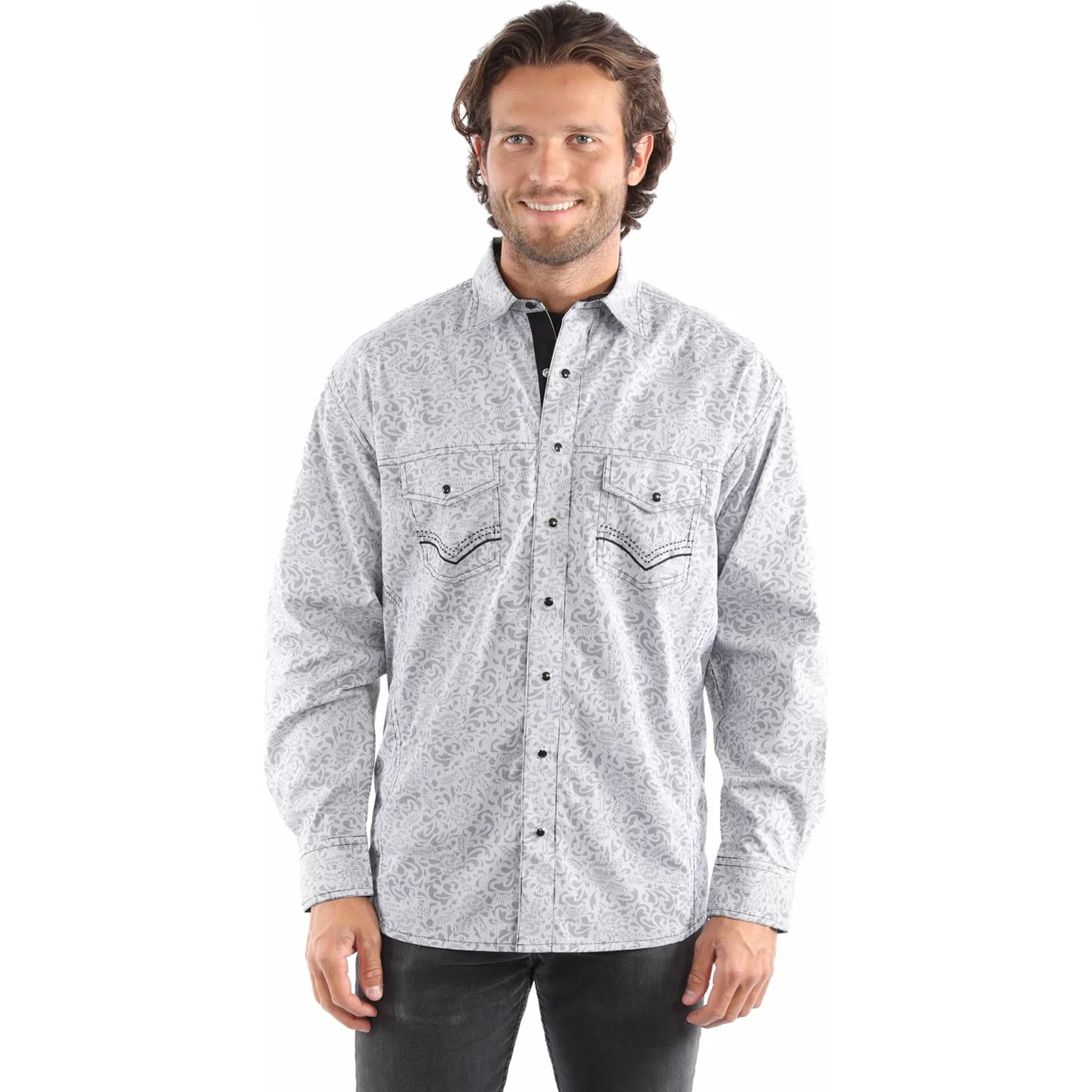 Scully - Mens Stripe Print Signature Shirt - Image 2