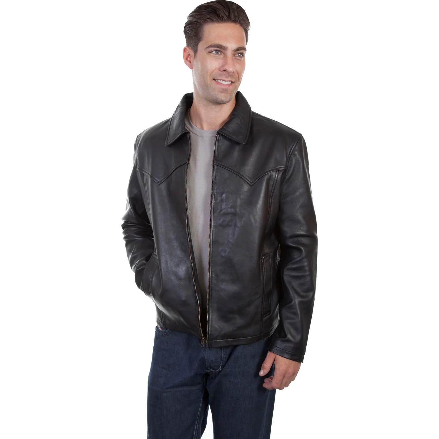 Scully - Mens Western Yoke/Concealed Jacket