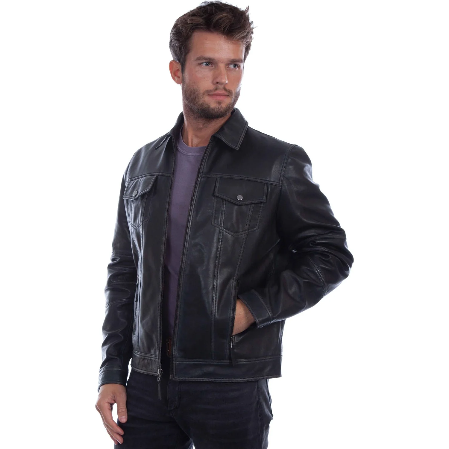 Scully - Mens Zip Front Jacket - Image 4