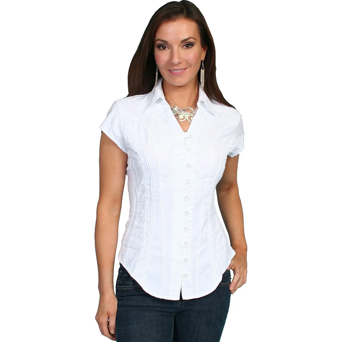 Scully - Womens Capsleeve Peruvian Cotton Blouse - Image 8
