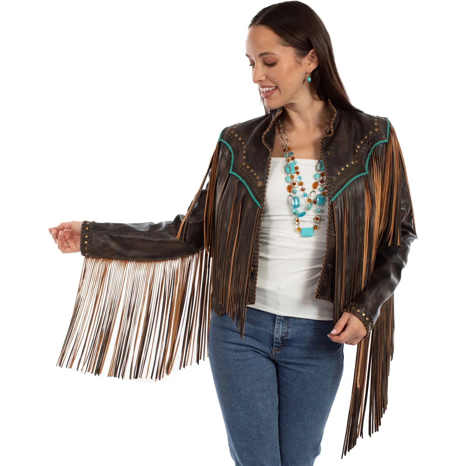 Scully - Womens Fringe Jacket - Image 2