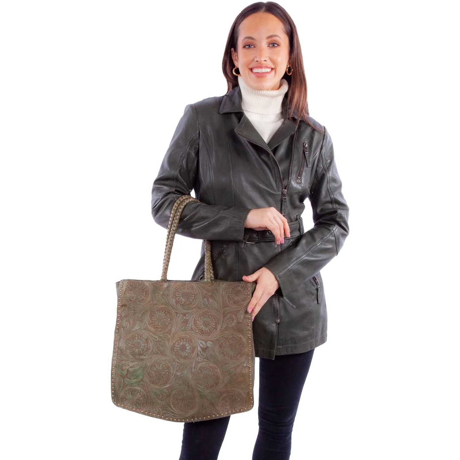 Scully - Womens Tooled Handag