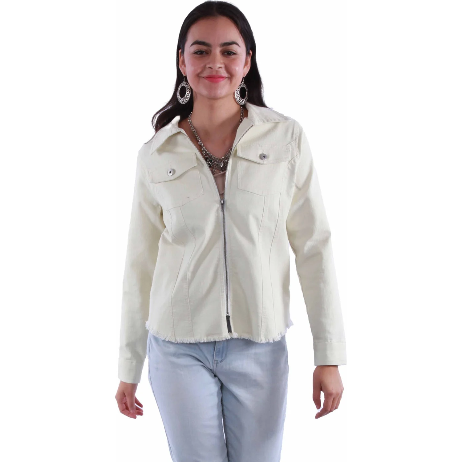 Scully - Womens Zip Front Denim Jacket - Image 2