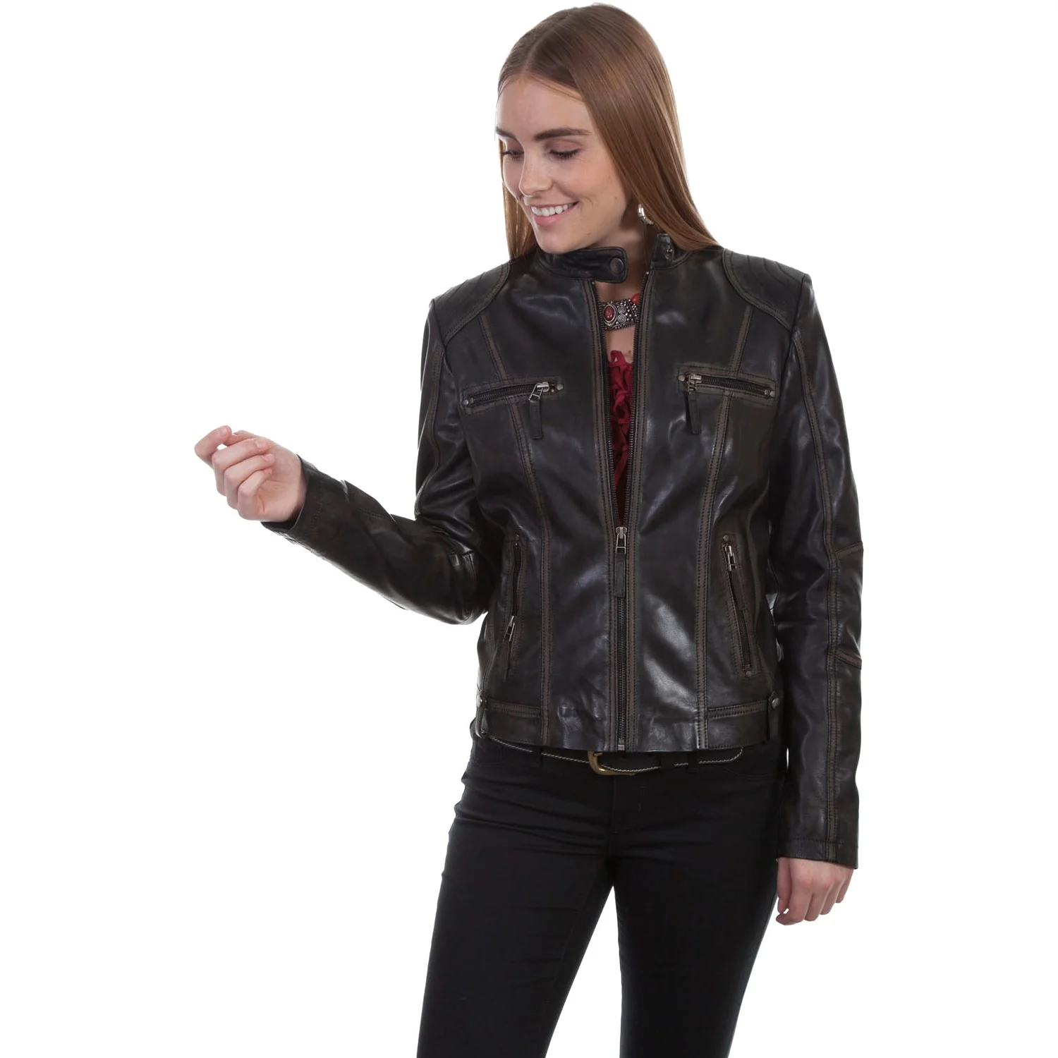 Scully - Womens Zip Front Jacket - Image 3
