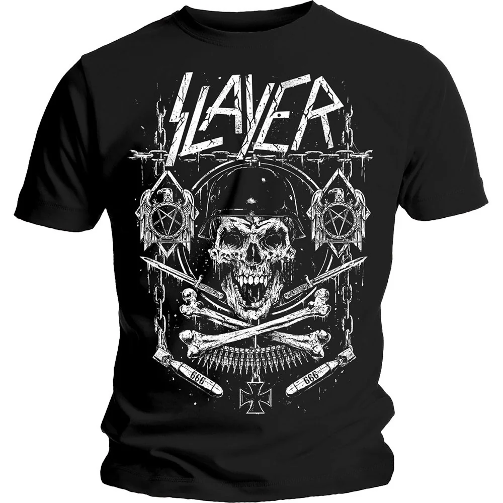 Slayer - Unisex Skull & Bones Revised T-Shirt - Image 2