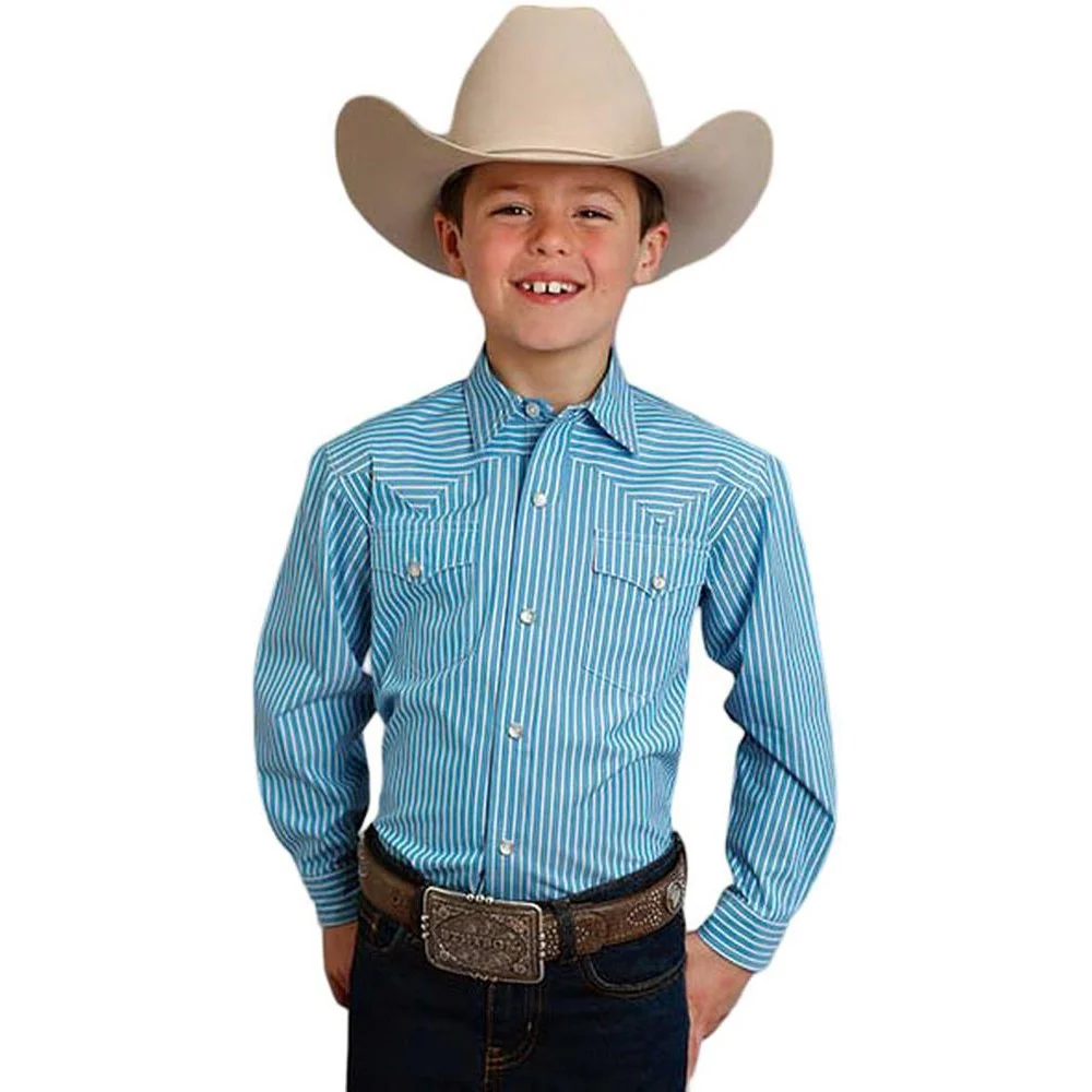 Stetson - Boys Long Sleeve Woven Shirt