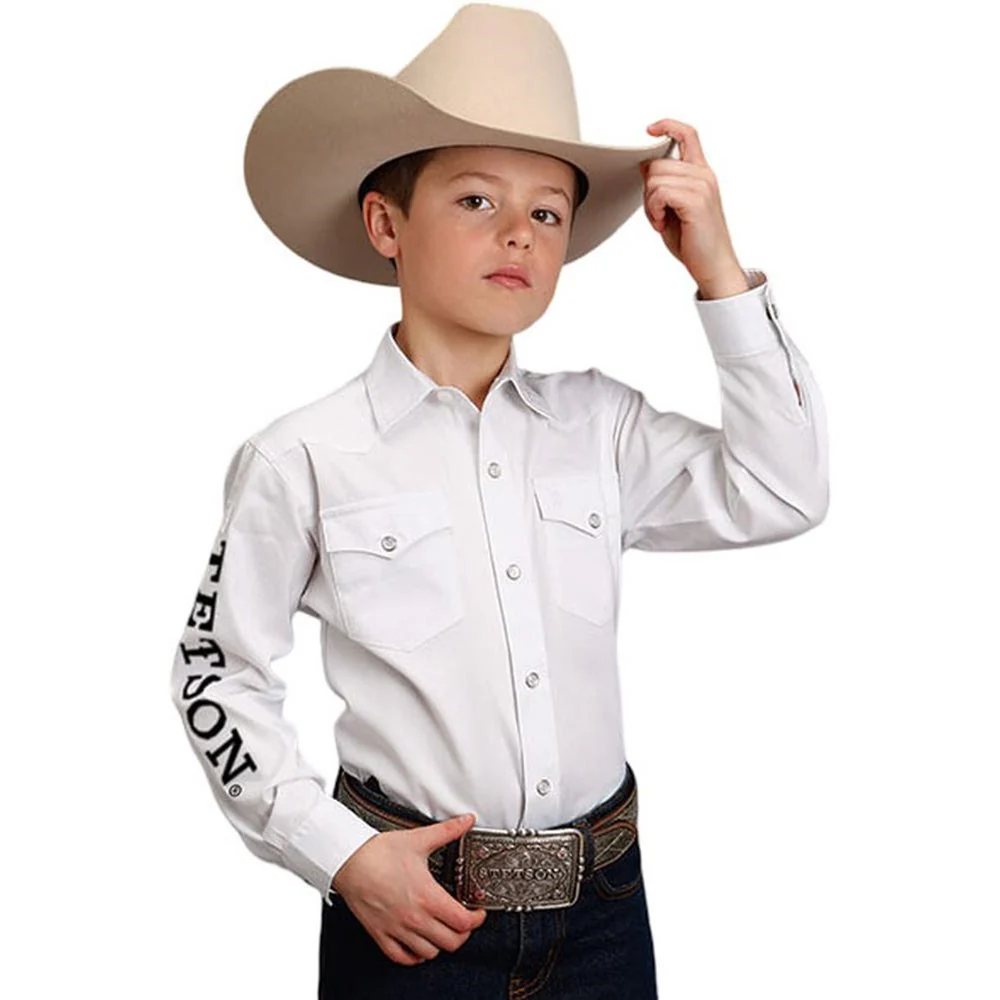 Stetson - Boys Long Sleeve Woven Shirt - Image 2