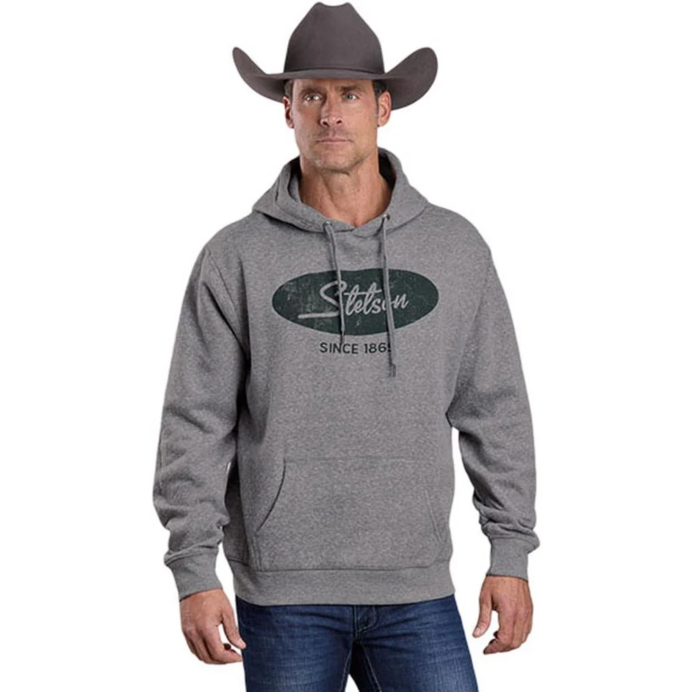 Stetson - Men Hooded Fleece Knit Sweatshirt