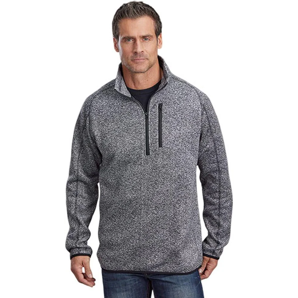 Stetson - Mens Bonded Knit Quarter Zip Pullover Sweater - Image 2
