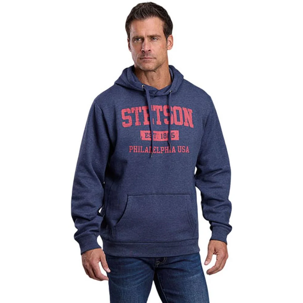 Stetson - Mens Hooded Sweatshirt Tri-Blend Fleece Knit - Image 2