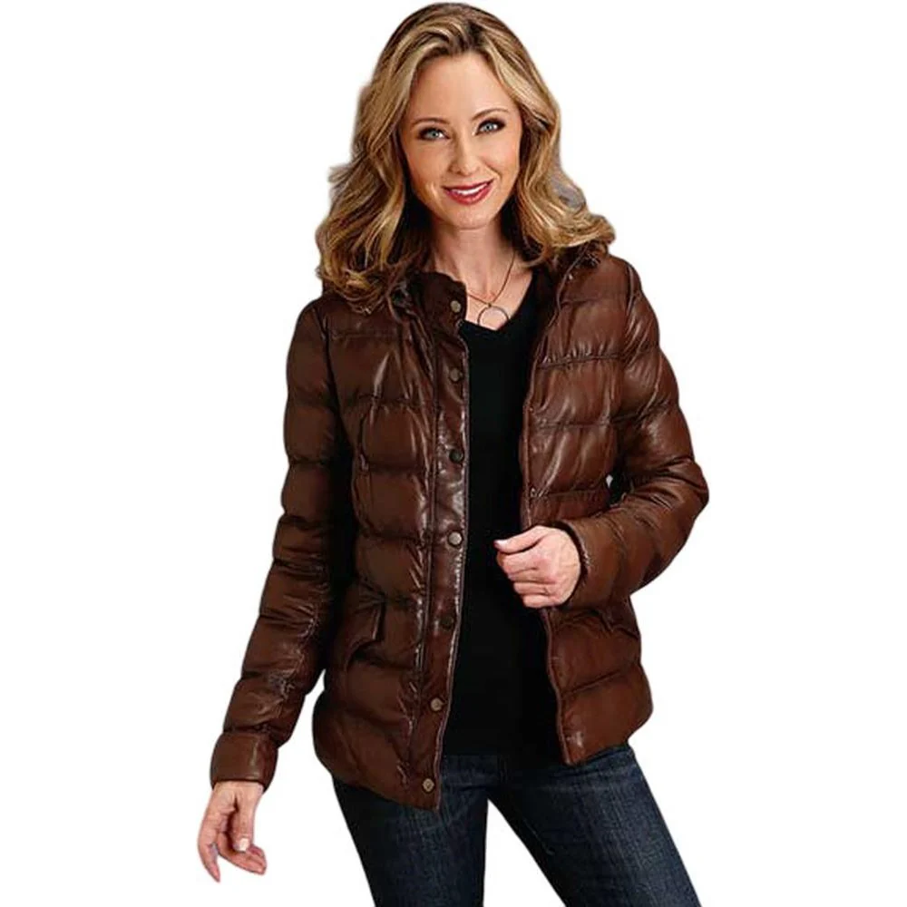 Stetson - Women Quilted Leather Jacket - Image 2