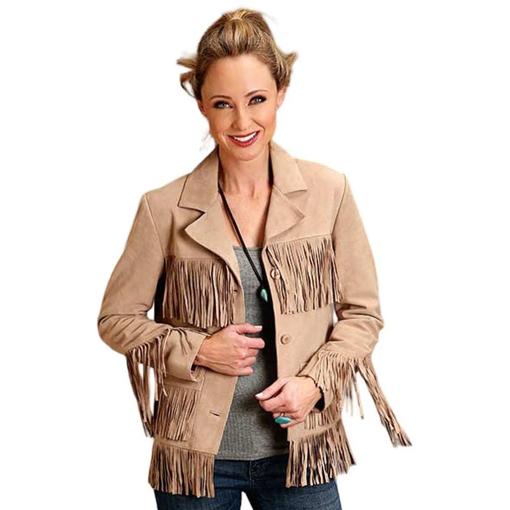 Stetson - Women Suede Button Front Jacket