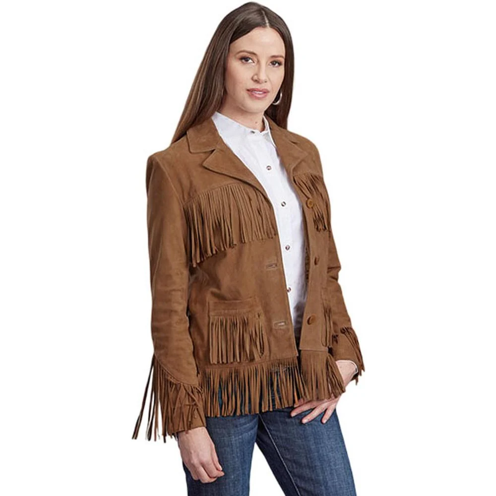 Stetson - Women Suede Button Front Jacket - Image 2