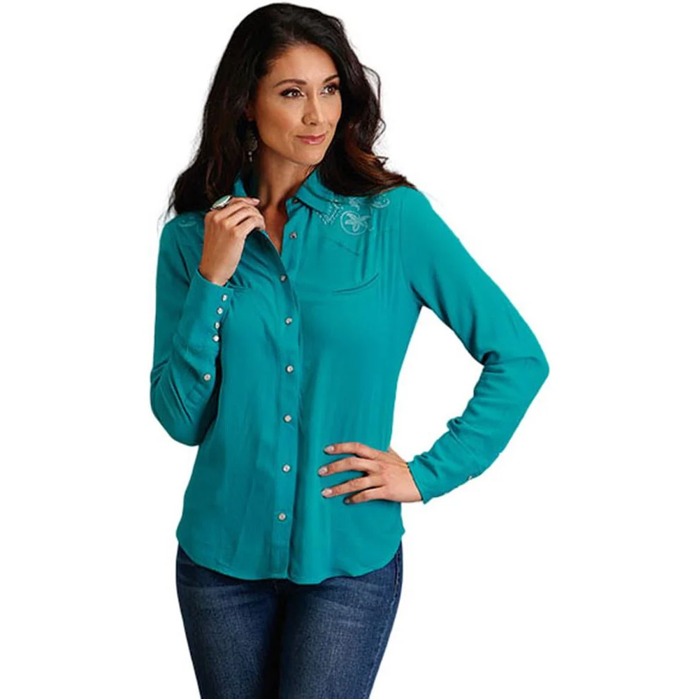 Stetson - Women Western Long Sleeve Blouse - Image 2
