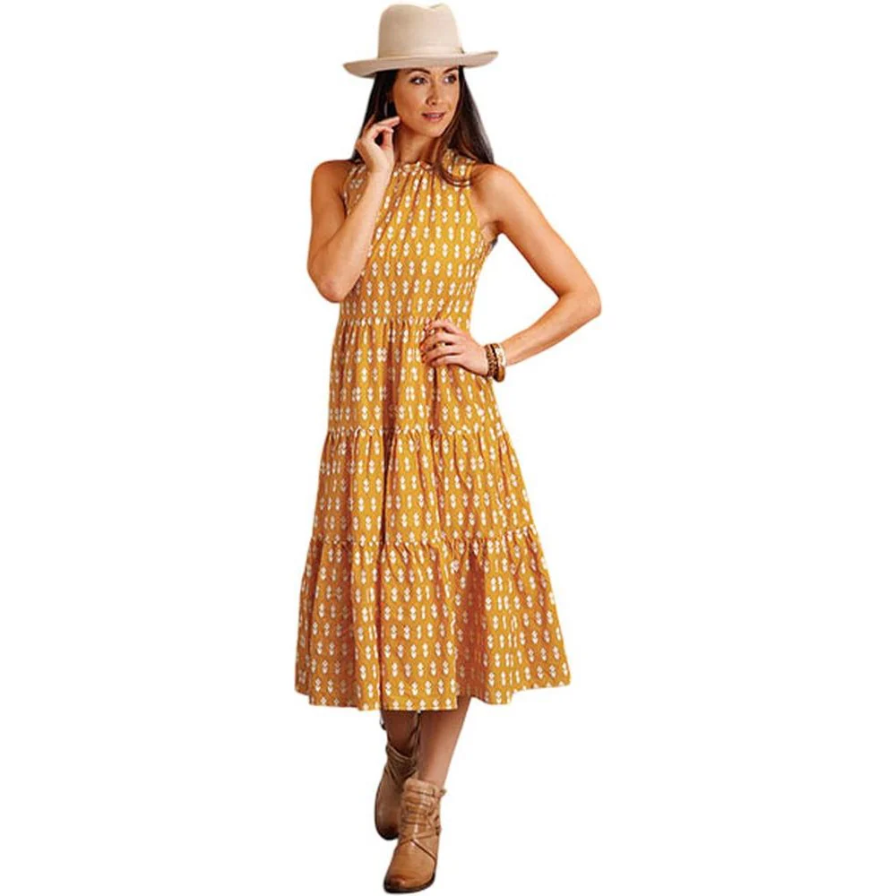 Stetson - Womens Aztec Embroidered Sleeveless Dress - Image 2