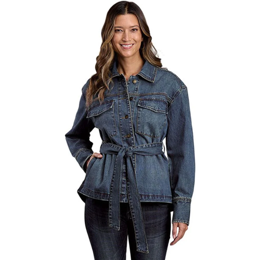 Stetson - Womens Jacket Denim Shirt Collared - Image 2