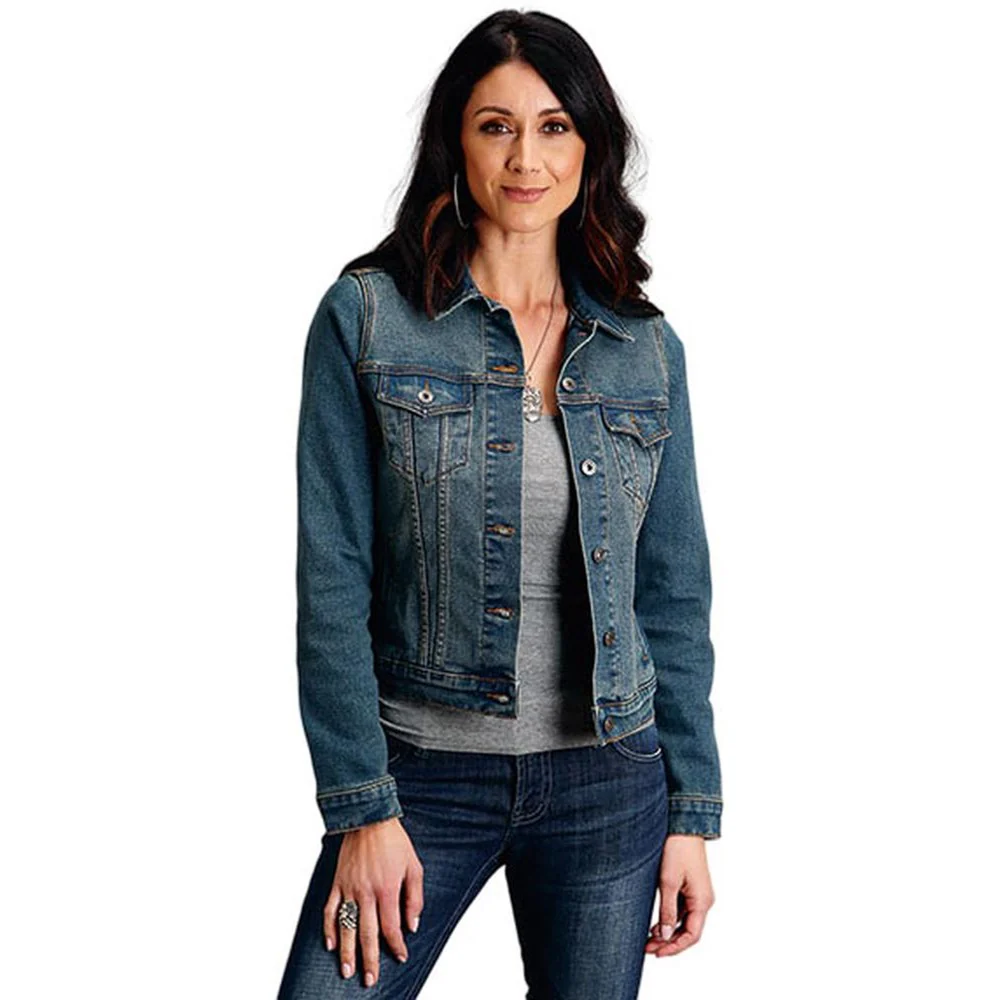 Stetson - Womens Jacket Denim Welt Pockets - Image 2