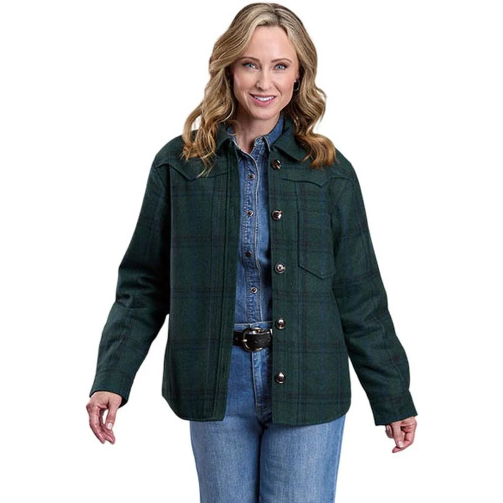 Stetson - Womens Jacket Plaid Collared Shirt - Image 2