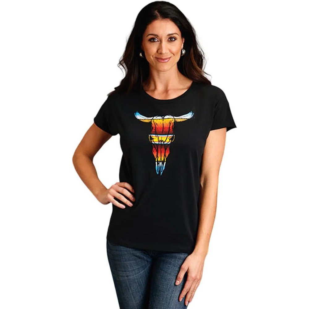 Stetson - Womens Short Sleeve Cotton T-Shirt - Image 2