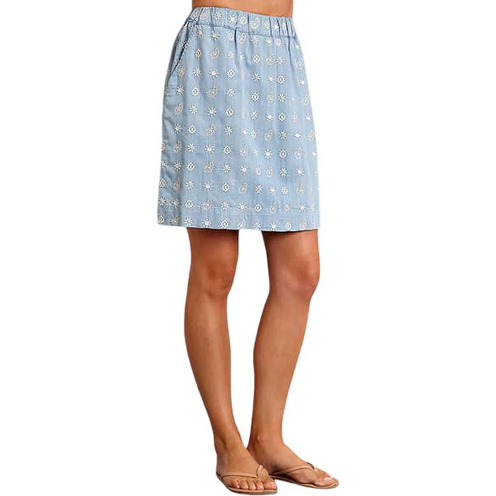 Stetson - Womens Skirt Lyocell Schiffli Elastic Waist