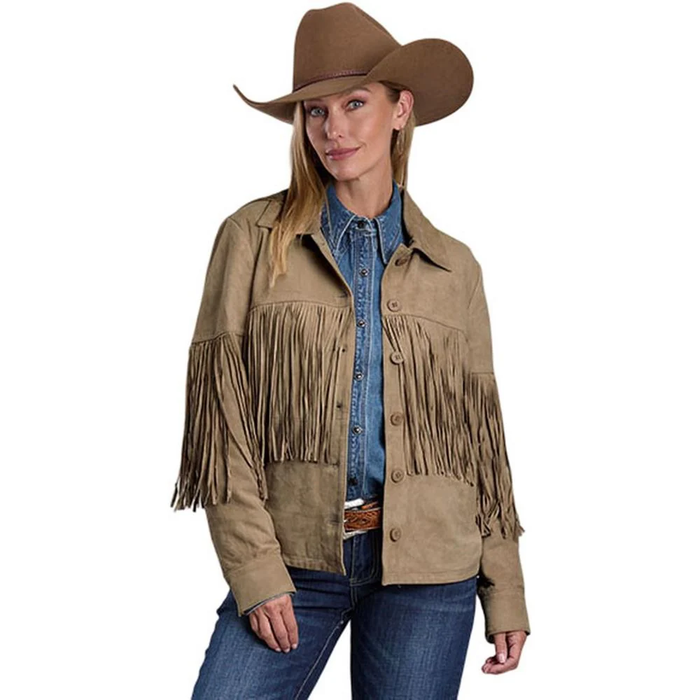 Stetson - Womens Suede Fringe Jacket