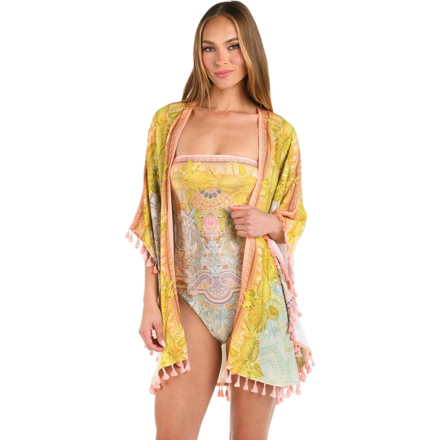 Sunshine 79 - Womens Dreamland Belted Swim Cover-Up Kimono - Image 2