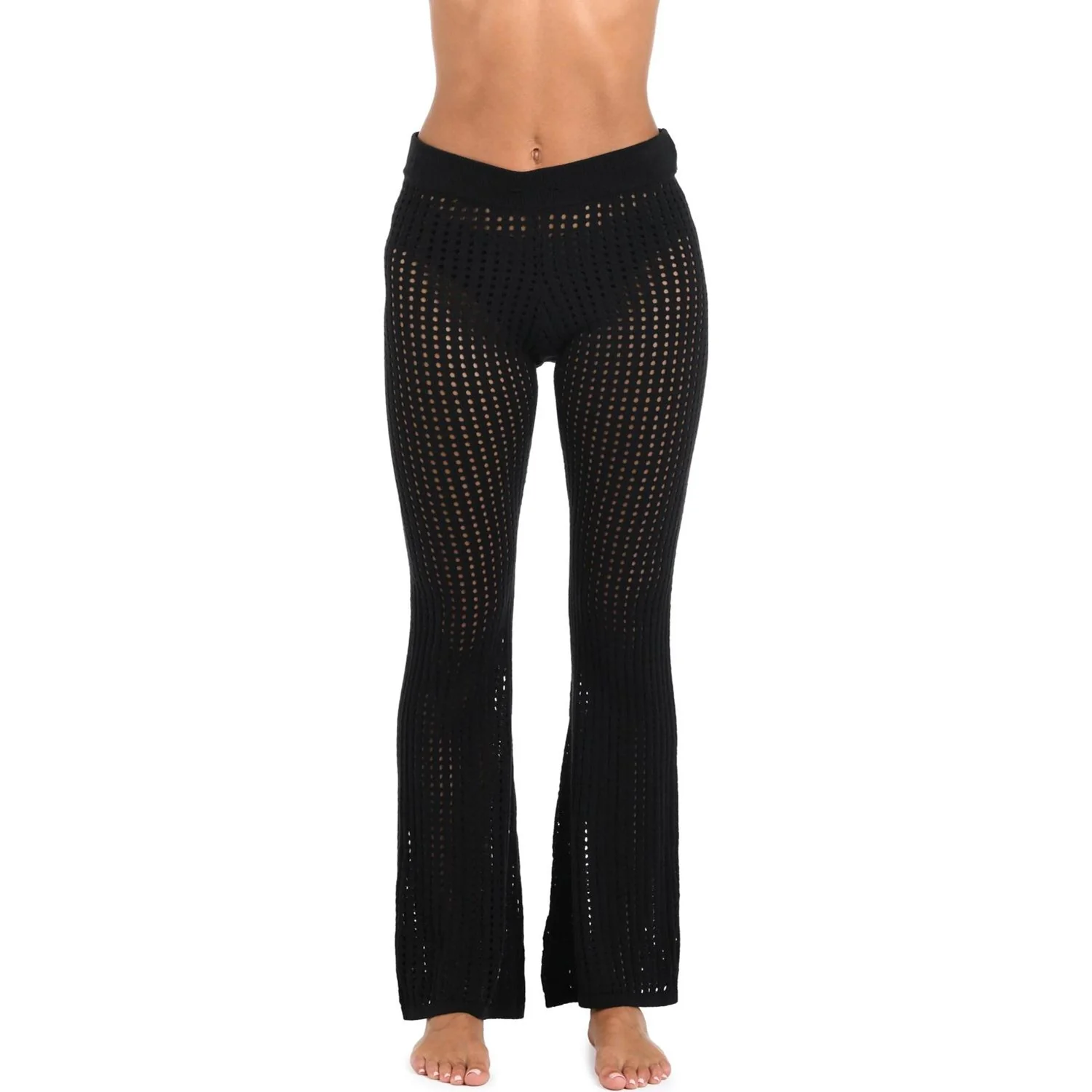 Sunshine 79 - Womens Resort Crochet Beach Swim Cover-Up Pants - Image 2