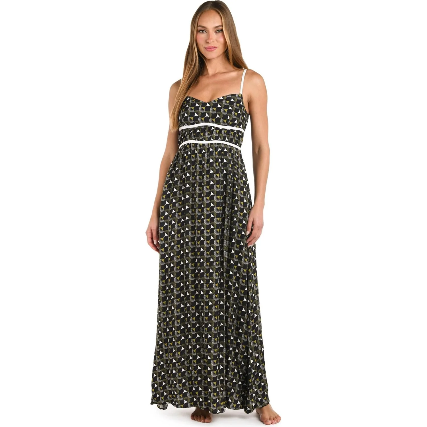 Sunshine 79 - Womens Trip Around Maxi Swim Cover-Up Dress