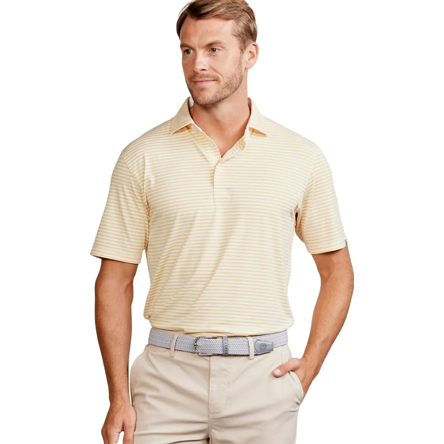 Tasc Performance - Mens Cloud Polo Shirt - Air Stripe - Image 2