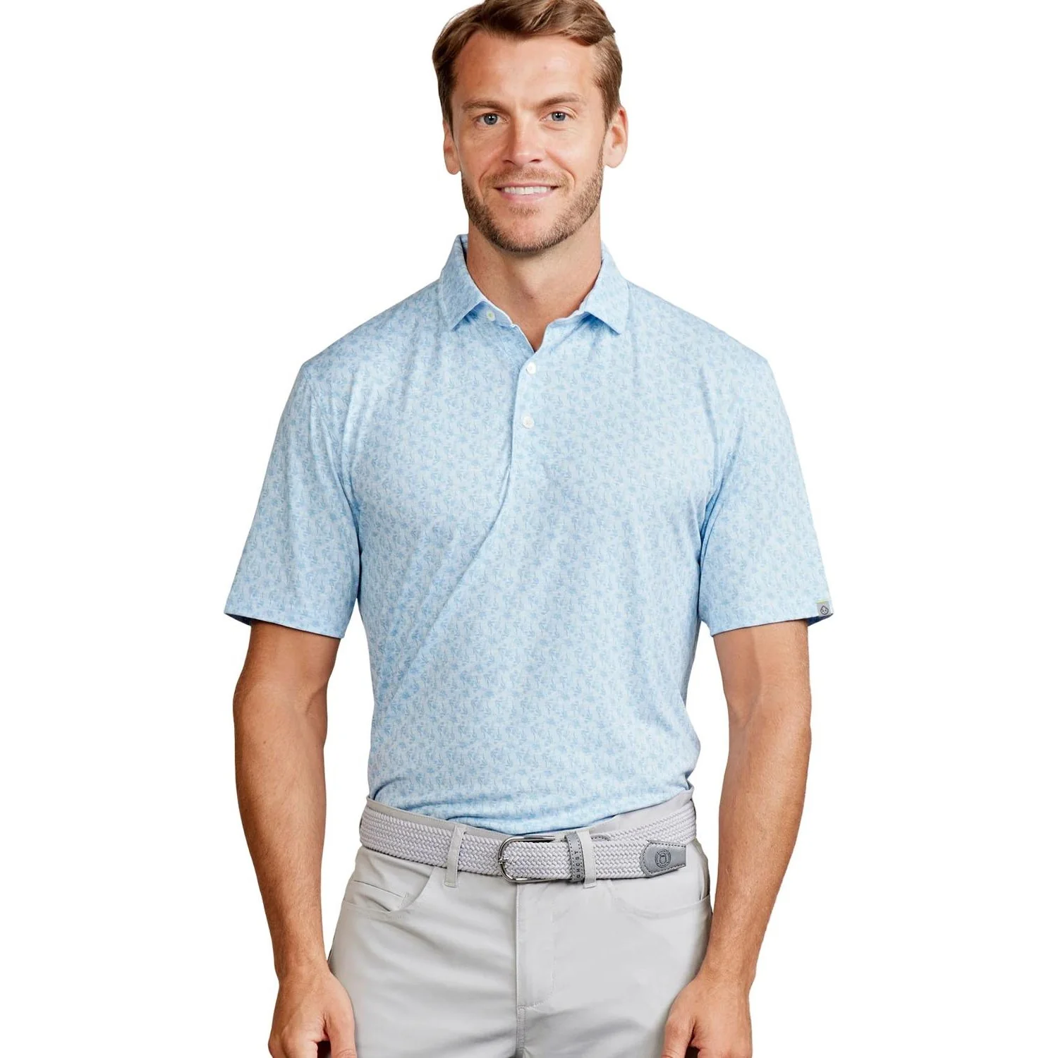 Tasc Performance - Mens Cloud Polo Shirt - Meadow Vines