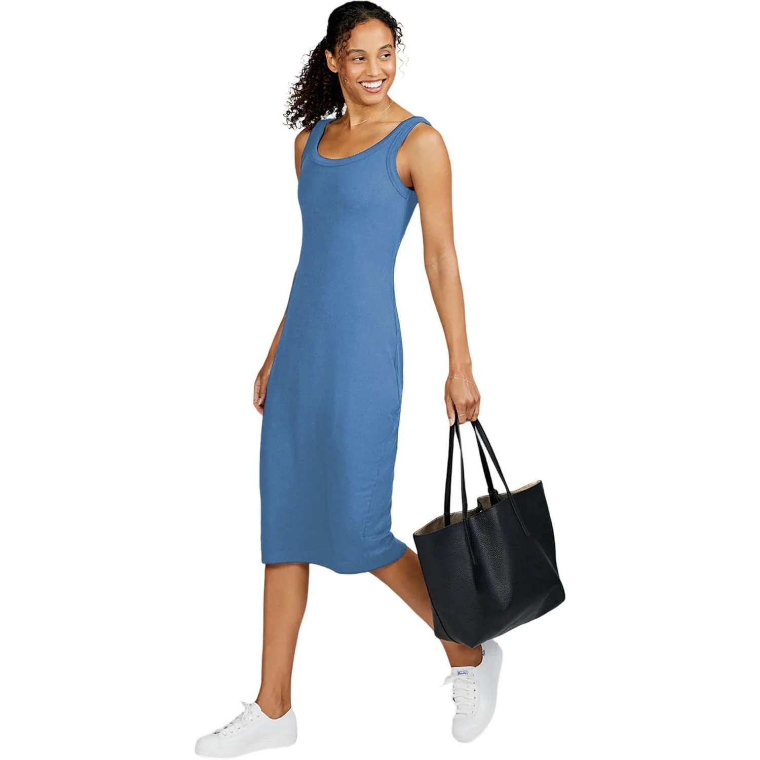 Tasc Performance - Womens Microluxe Rib Midi Tank Dress - Image 2