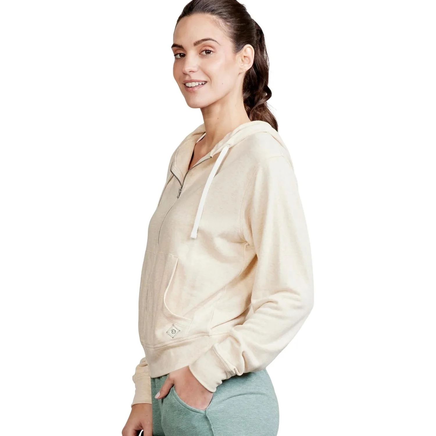 Tasc Performance - Womens Stadium Diagonal Fleece Terry Full Zip Hoodie - Image 3