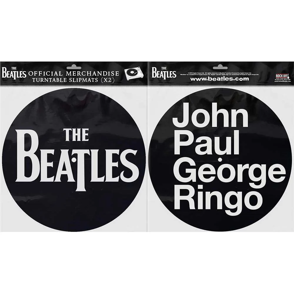The Beatles - Unisex Drop T Logo & Jpgr Turntable Slipmat Set - Image 2