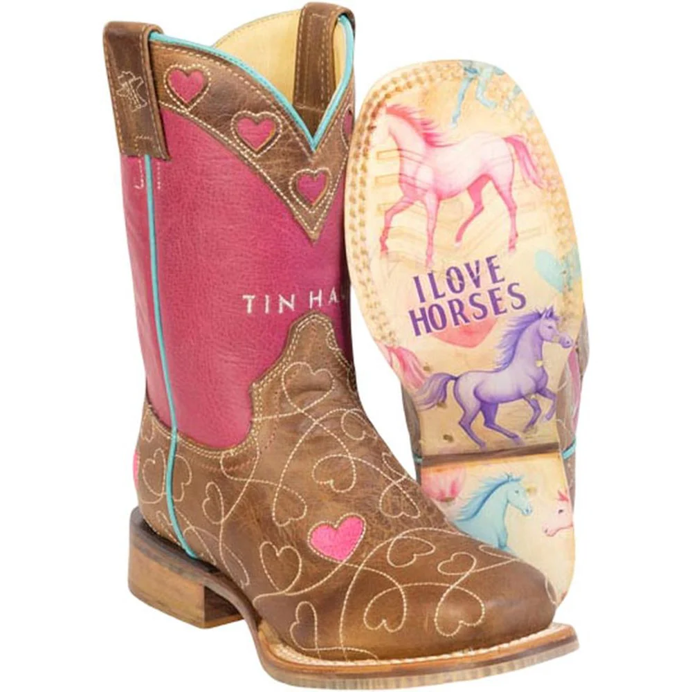 Tin Haul - Girls Square Toe Boot - Image 2