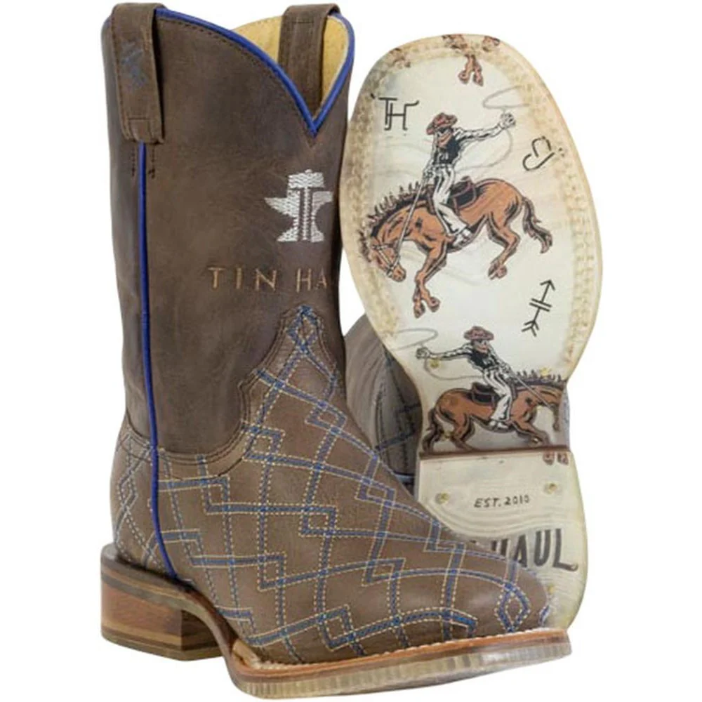 Tin Haul - Little Kids Cowboy DNA Ranch Rodeo Sole Western Boot - Image 2