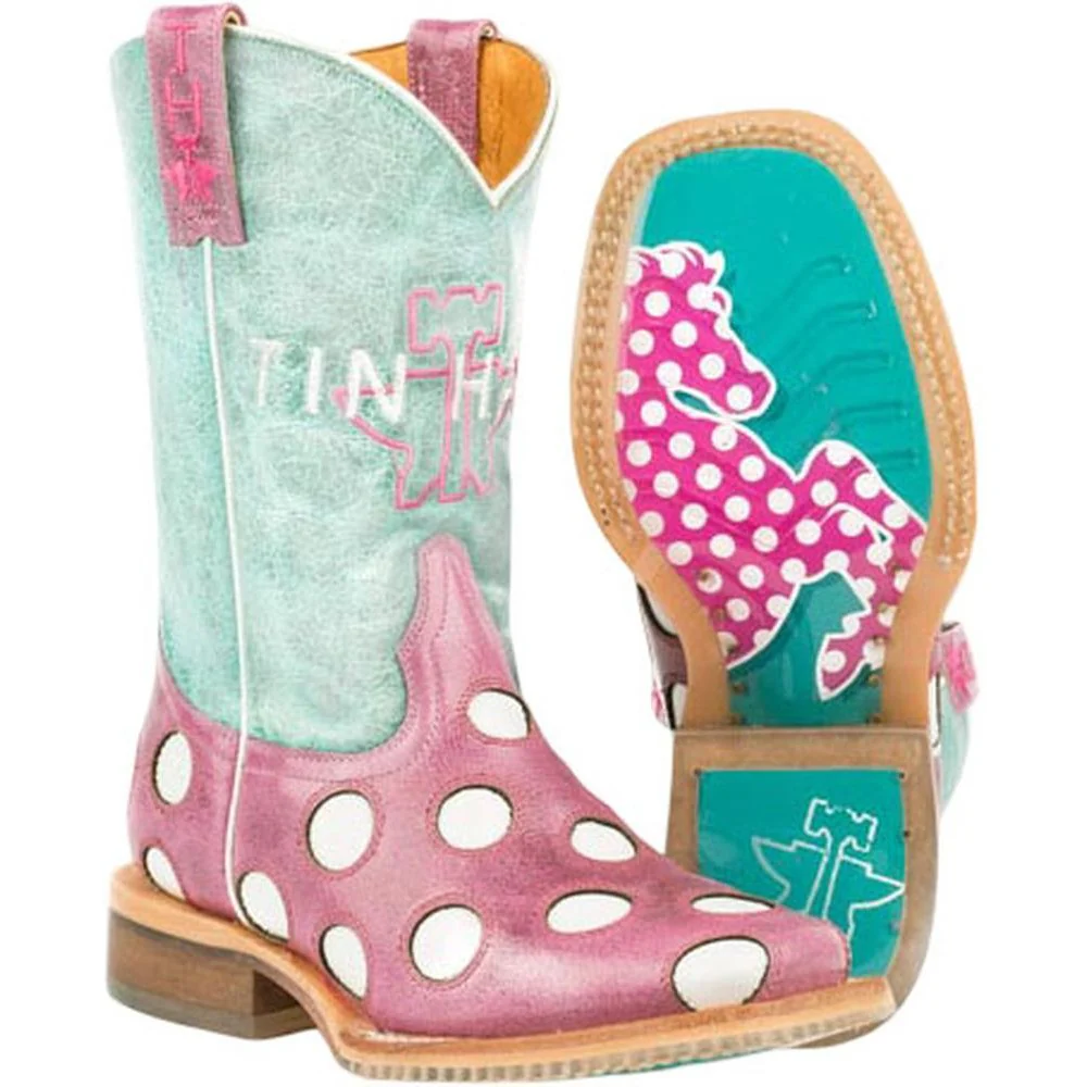 Tin Haul - Little Kids Square Toe Handcrafted Boot - Image 2