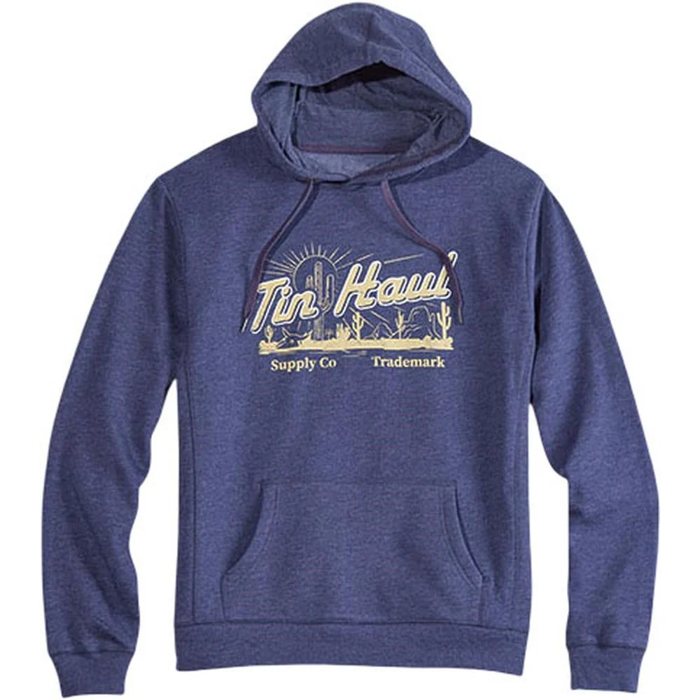 Tin Haul - Men Fleece Knit Hooded Sweatshirt - Image 2