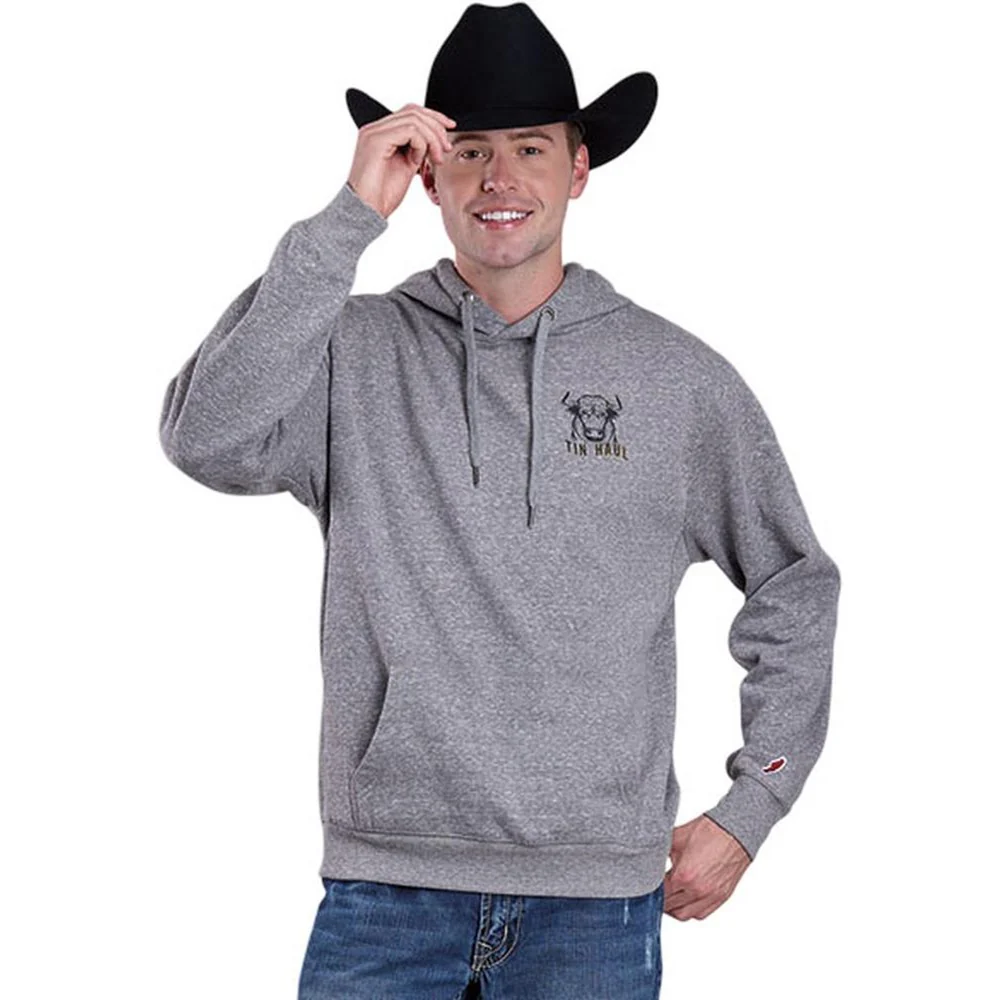 Tin Haul - Men Fleece Knit Hooded Sweatshirt - Image 2