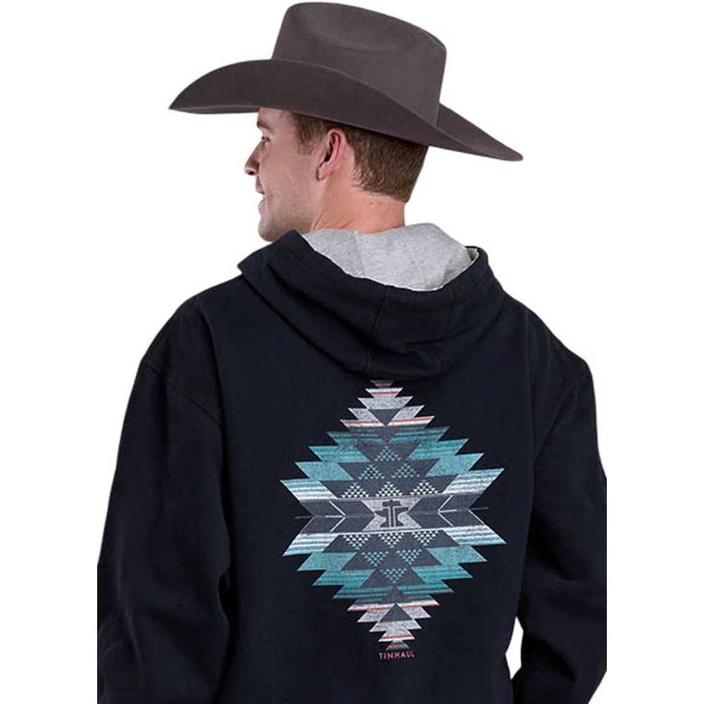 Tin Haul - Men Fleece Knit Hooded Sweatshirt - Image 2