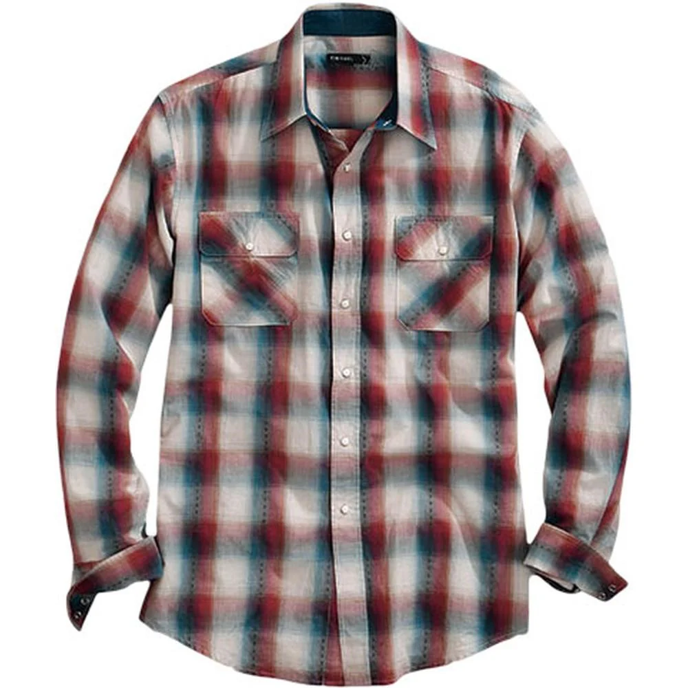 Tin Haul - Men Long Sleeve Plaid Shirt - Image 2