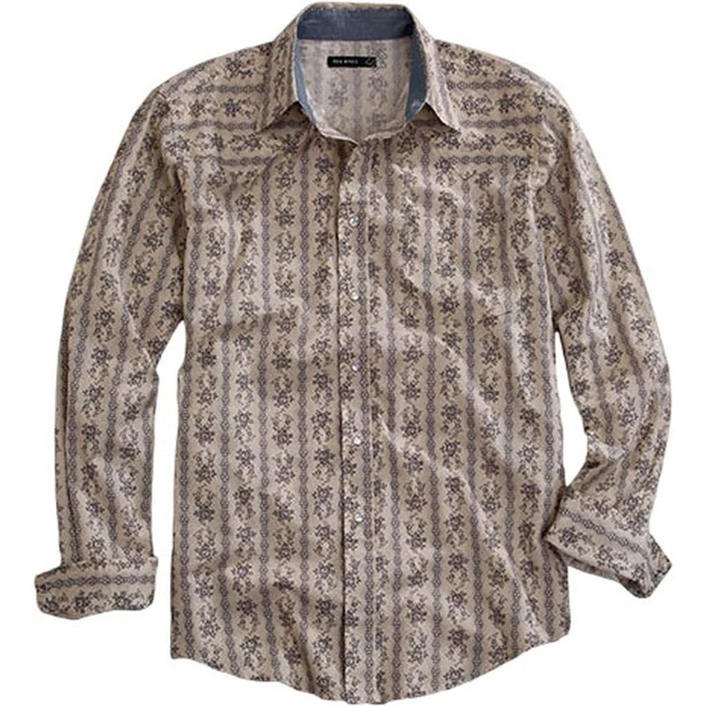 Tin Haul - Men Long Sleeve Striped Shirt - Image 2