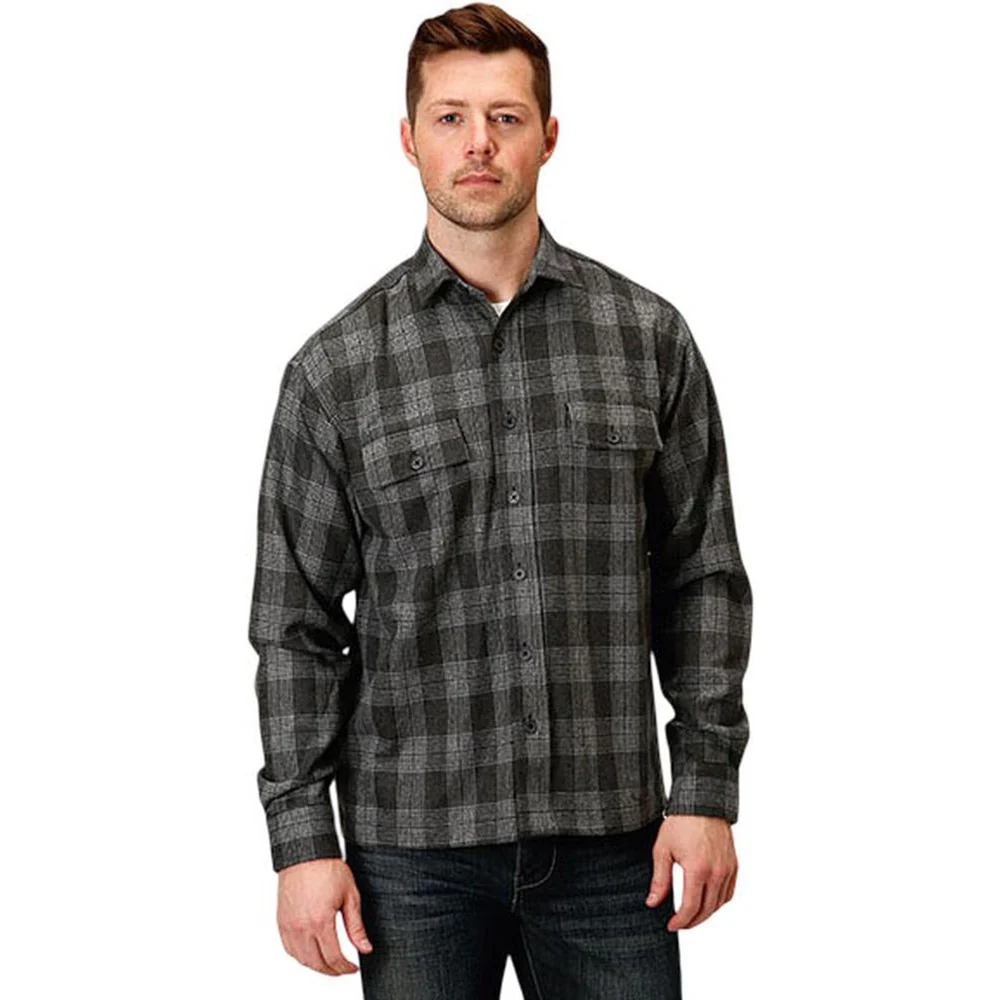 Tin Haul - Men Plaid Shirt Jacket - Image 2