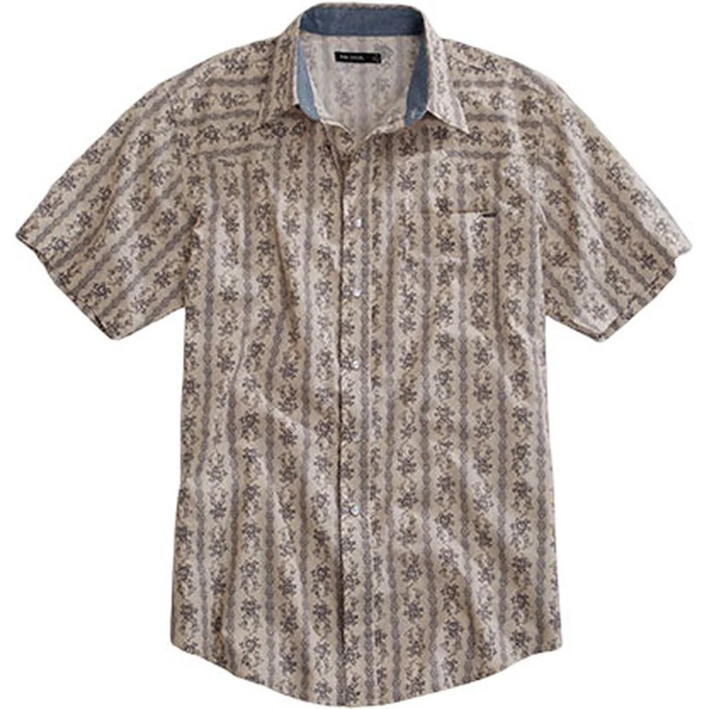 Tin Haul - Men Short Sleeve Striped Shirt - Image 2