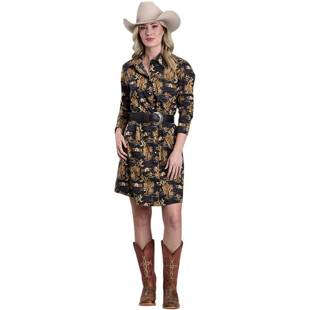 Tin Haul - Women Short Sleeve Shirt Dress