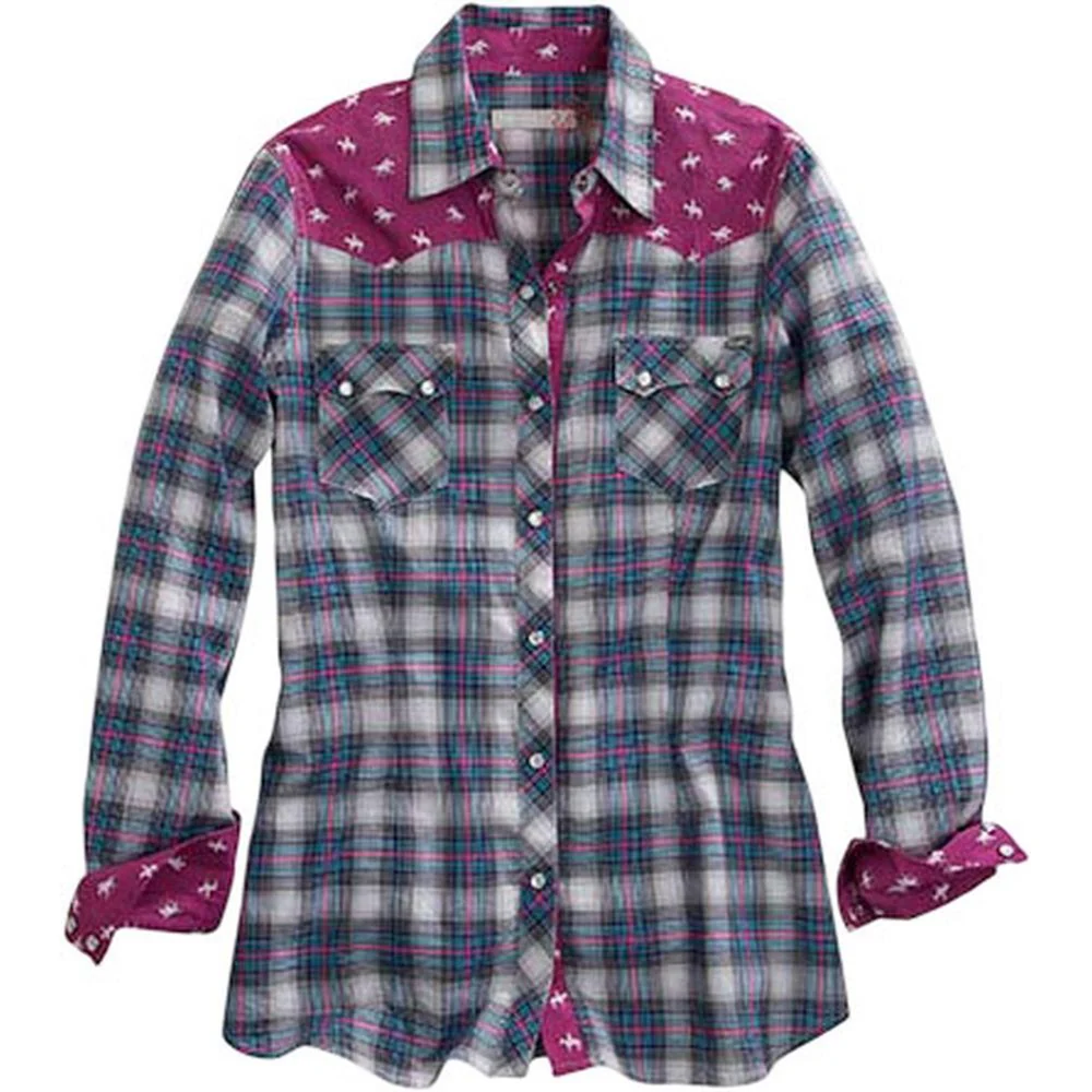 Tin Haul - Women Western Long Sleeve Shirt - Image 2