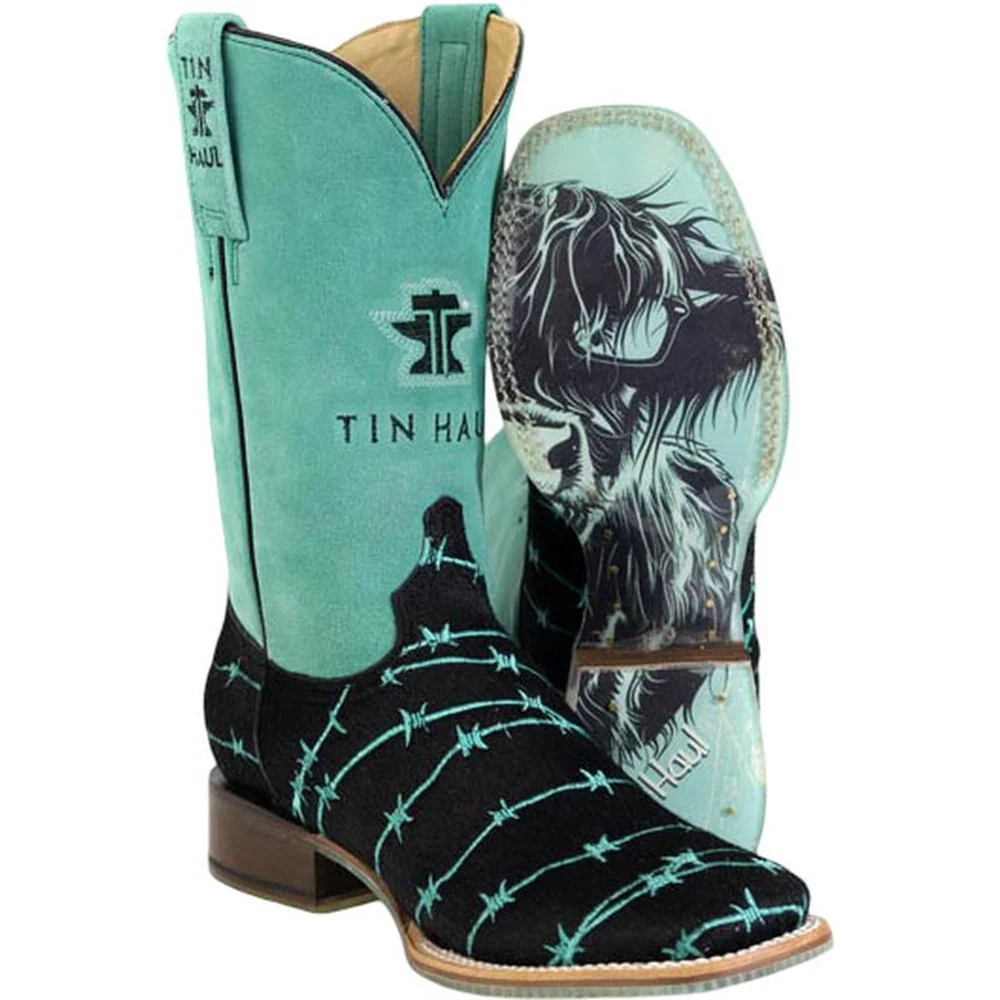 Tin Haul - Womens Barbwire Belle Good Mood Sole Western Boot