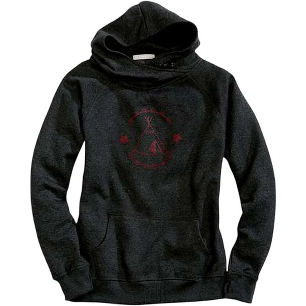 Tin Haul - Womens Hooded Sweatshirt Fleece Knit Asymmetrical Crossover - Image 2