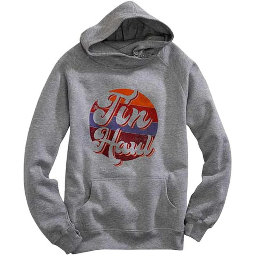 Tin Haul - Womens Hooded Sweatshirt Fleece Knit Asymmetrical Crossover - Image 2